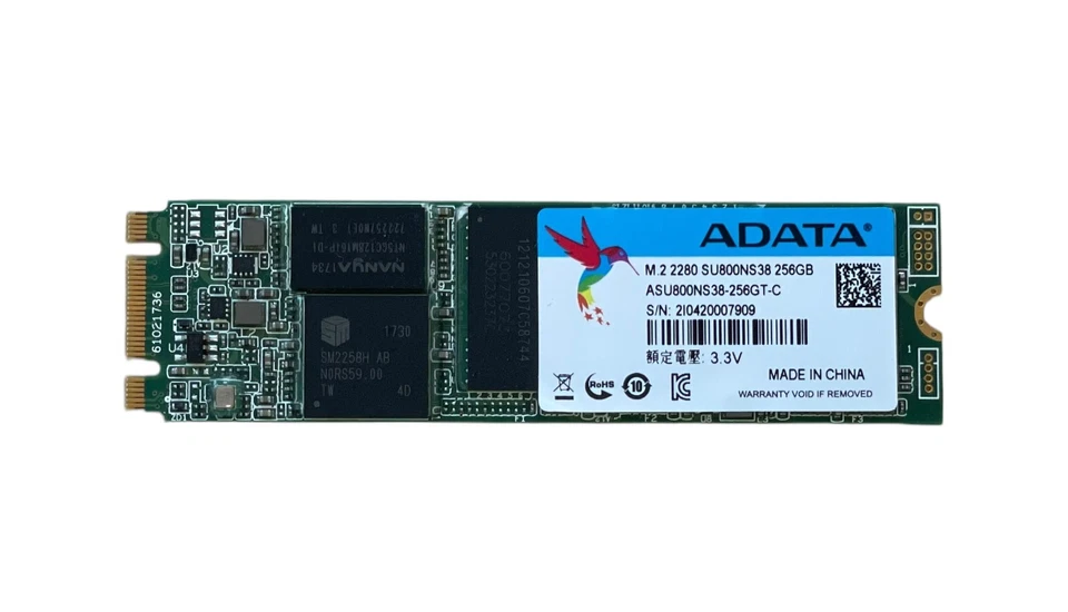 Lote de 3 SSD Internos ADATA SU800 256GB M.2 2280 SATA 3D NAND ASU800NS38 (E76) Foto 2 de 3