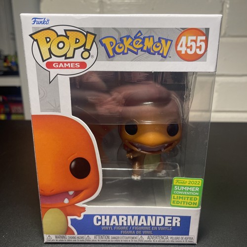 Funko Pop Pokemon: Salameche Metálico - Charmander Metallic # 455 - Summer Convention 2022., (63676