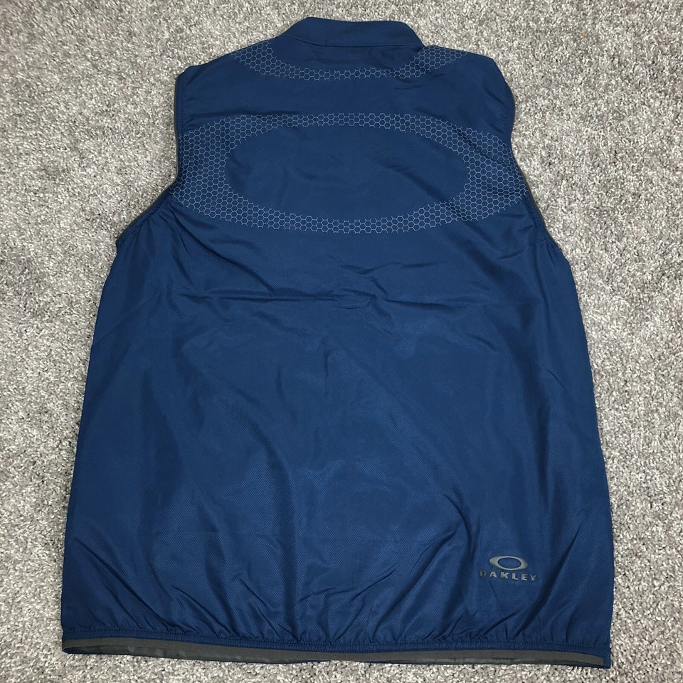 Oakley Terrain Packable Mens Golf Vest Poseidon Navy Blue Size M Medium $110 - Image 4 of 4