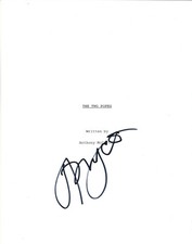 JONATHAN PRYCE SIGNED AUTOGRAPHED 'THE TWO POPES' FULL MOVIE SCRIPT w/COA