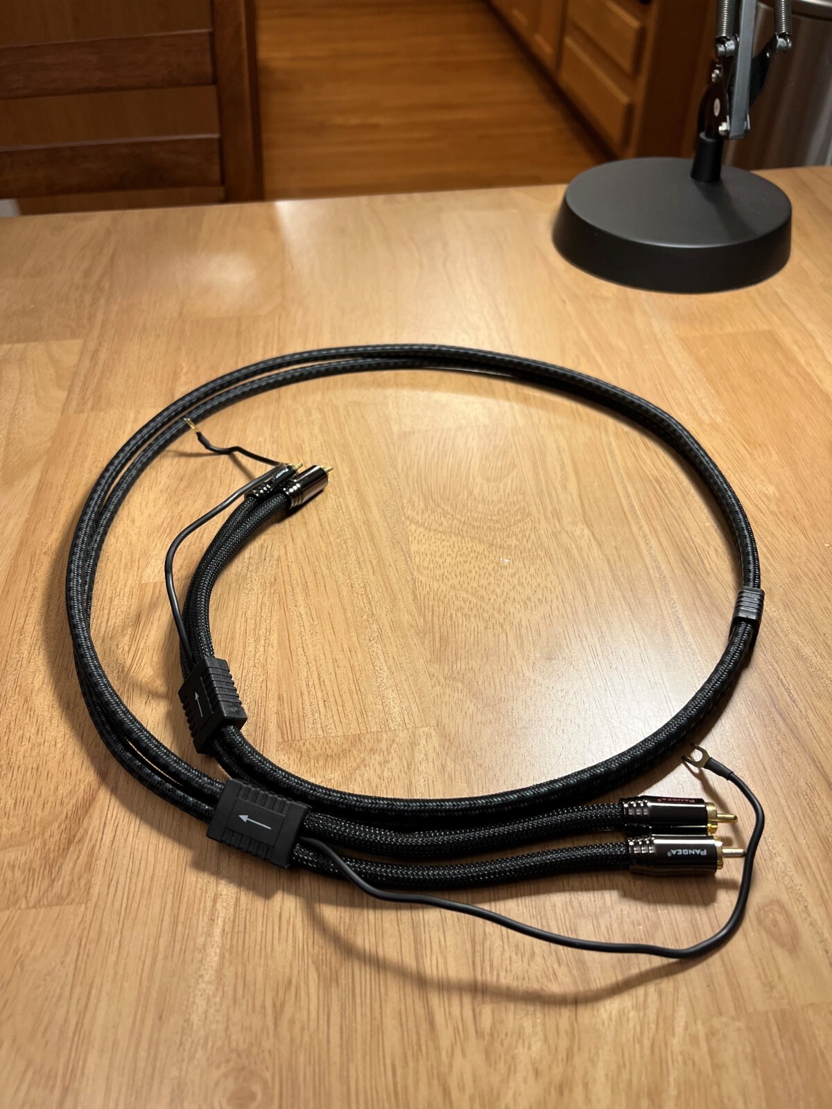 Pangea Audio Premier SE Turntable Cable with Cardas Copper RCA to RCA 1