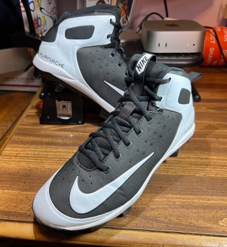 Herren Größe 8 ~ Nike™ Alpha Huarache Pro Mid MCS "schwarz weiß" 923433-011 - Bild 5 von 20