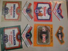 Bieretiketten alt Paulaner Salvator D Pils Diät Bier