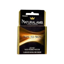 Trojan NATURALAMB Luxury Condoms 1 Box of 3 Lambskin Condoms NEW Sealed Exp 2029