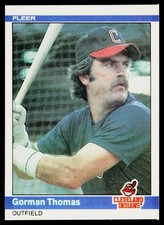 1984 Fleer #553 Gorman Thomas - VG