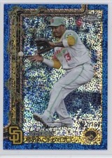 2025 Topps Holiday Chrome Blue Sparkle Refractor 27/199 Manny Machado #HC91 1mq2