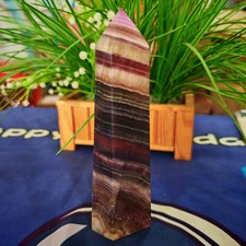 2.20LB Polishing and healing of natural colored fluorite crystal tower1000g