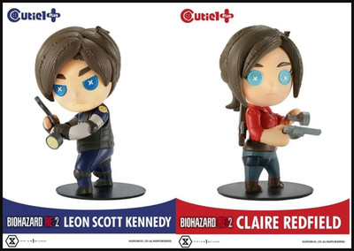 set Leon Claire Figure Resident Evil RE:2 Biohazard cutie 1 plus Capcom