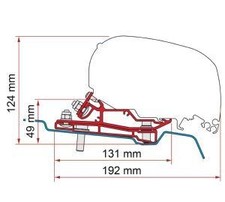 Fiamma F80 Kit Ford Transit Rhd H3 4 98655Z164