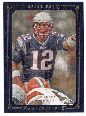 2008 UPPER DECK MASTERPIECES BLUE FRAME #84 TOM BRADY (082/150)