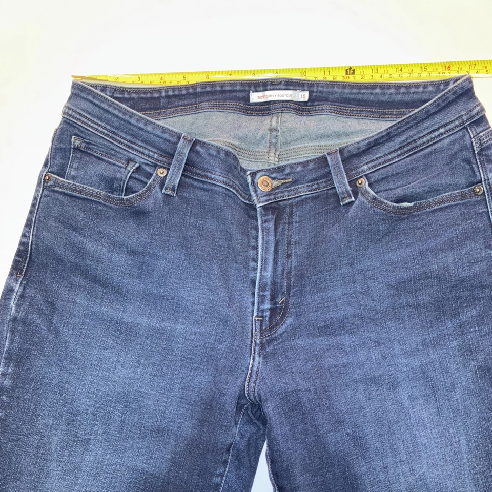 Levi Strauss 529 изогнутый ботинок эластичной темно стирка женщин размер 16 - Изображение 3 из 4