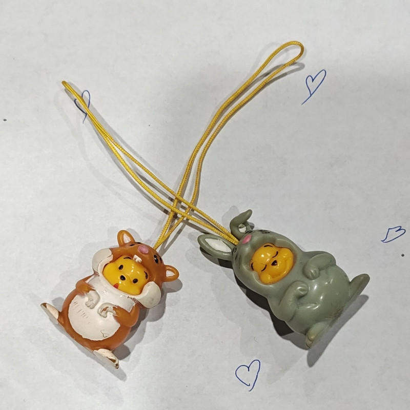 Peek A Pooh Series #6 Keychain Charm Set Lot of 2 ❤️