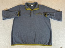 Columbia Sweater Men XL 1/4 Snap Fleece Pullover Jacket Hiking Mountain Side