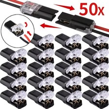 100X 12V Draht Kabel Snap In Stecker Terminal Anschluss Verbinder Auto KFZ Stecker