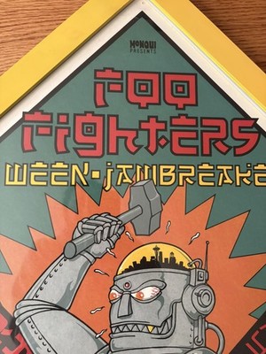 RARE Foo Fighters Ween Jawbreaker Poster 4/27/1996 Salem Armory