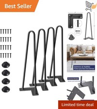16 Inch Metal Hairpin Legs Set of 4 for DIY Coffee Table Nightstand Modern