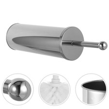 Toilet Brush Cleaner Bathroom Brushed Nickel Stainless Steel and Holder