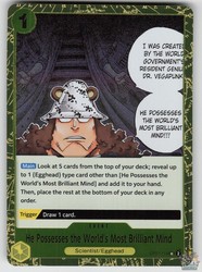 He Possesses the World's Most Brilliant Mind OP07-114 (Pirate Foil) - Premium Booster -The Best- Vol. 2