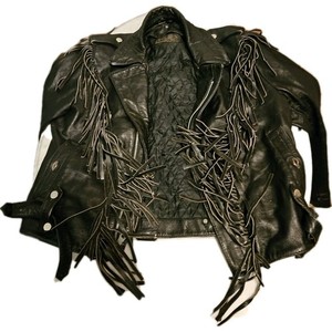 Vintage Black Leather Jacket Open Road Size 40. Good Condition Free Shipping USA