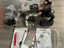 Canon EOS 30D 8.2 MP Digital SLR Camera - Black (Body Only) plus grip & extras