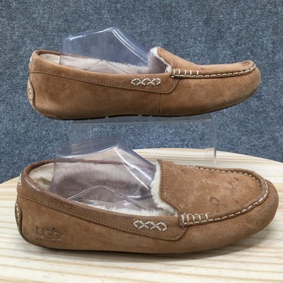 UGG Tan Suede Sheepskin Slip-On Slippers Elea Slip-On for Women | UGG® main image 3