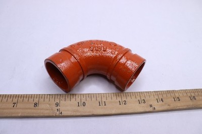 90 Degree Grooved Elbow Full Flow Ductile Iron 1-1/2-In 