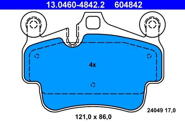 Ate BremsbelÄGe Passend FüR Porsche 911 997 Boxster 987 Cayman-image