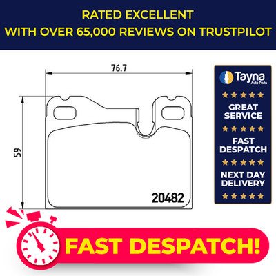 Brake Pads Set fits PORSCHE 924 2.5 Front 85 to 88 Brembo 477698151 477698151A