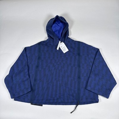 Nike Hoodie Womens Medium Navy Blue Tech Pack Oversized Quilted Zip Gorpcore