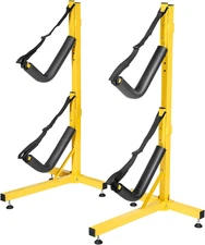 Double Kayak Storage Rack Free Standing Storage for Two Kayak, SUP, Canoe and Pa