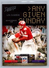 2021 Panini Prestige #AGS-LD Len Dawson Any Given Sunday Xtra Points Blue #/249