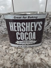 Vintage Hershey’s Cocoa Tin 16 Once Made In USA Partially Full Of Vintage Cocoa