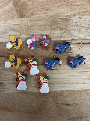 Vintage Winnie The Pooh Miniature Ornaments Set Of 10