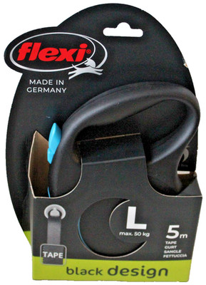 FLEXI Black Design L - 5m bis 50kg - AutomatikHundeleine - 24.5 2426 S27