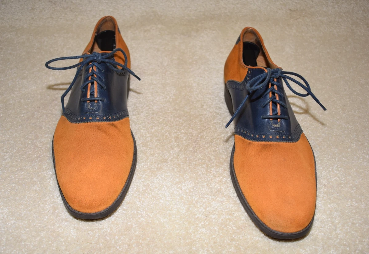 %Size 10.5M Cole Haan Black Wingtip Oxford Men Shoes / D3 Blue Dress Shoes for Men for sale | eBay main image 4