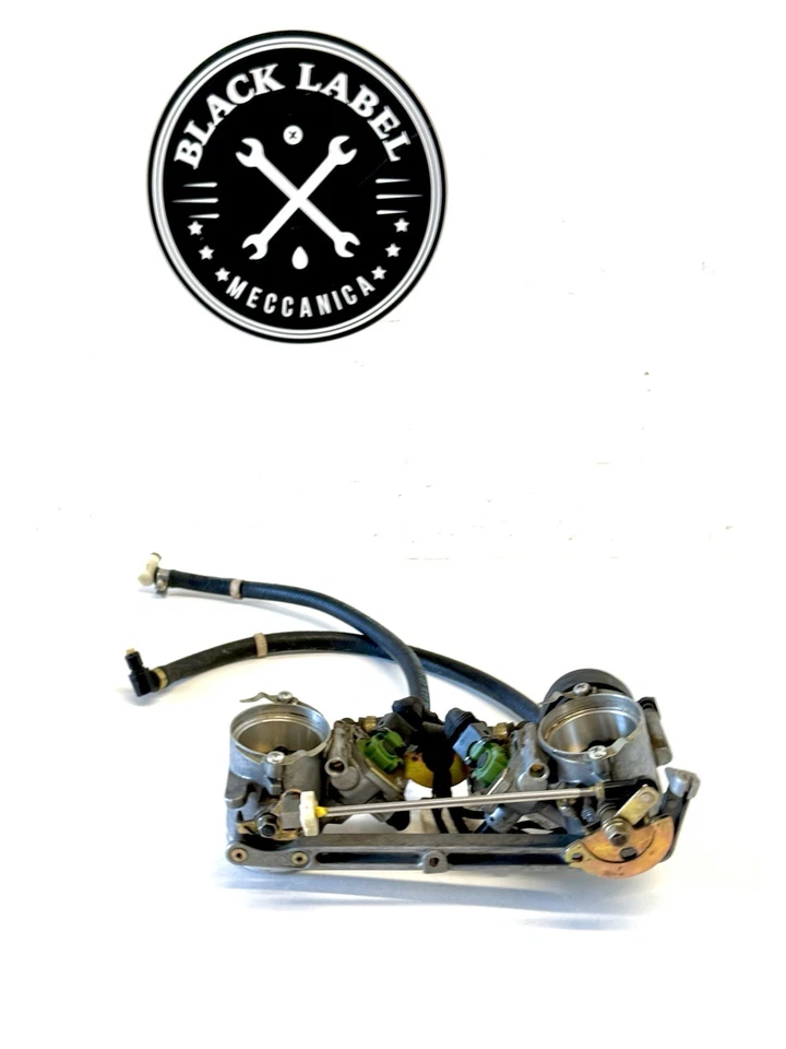 Cuerpos de acelerador originales Ducati 95-02 748 líneas de combustible inyectores y TPS Foto 2 de 4