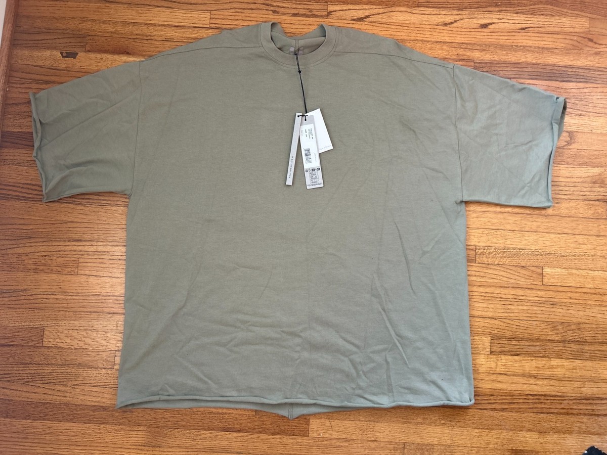 Rick Owens Hollywood Oversized T Shirt Olive One Size NWT | eBay