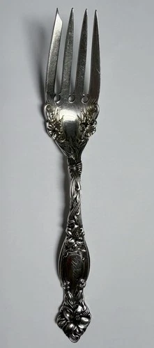 ANTIQUE INTERNATIONAL STERLING SILVER “FRONTENAC” FORK - 1903, 6.5”