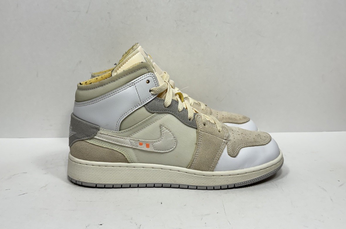 Nike Air Jordan 1 Mid SE Craft Inside Out Sneakers GS Size