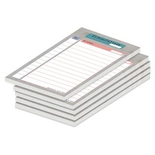 PRICARO Einkaufsliste "Register" 5 Stück Einkaufszettel A6 50 Blatt Notiz-Block