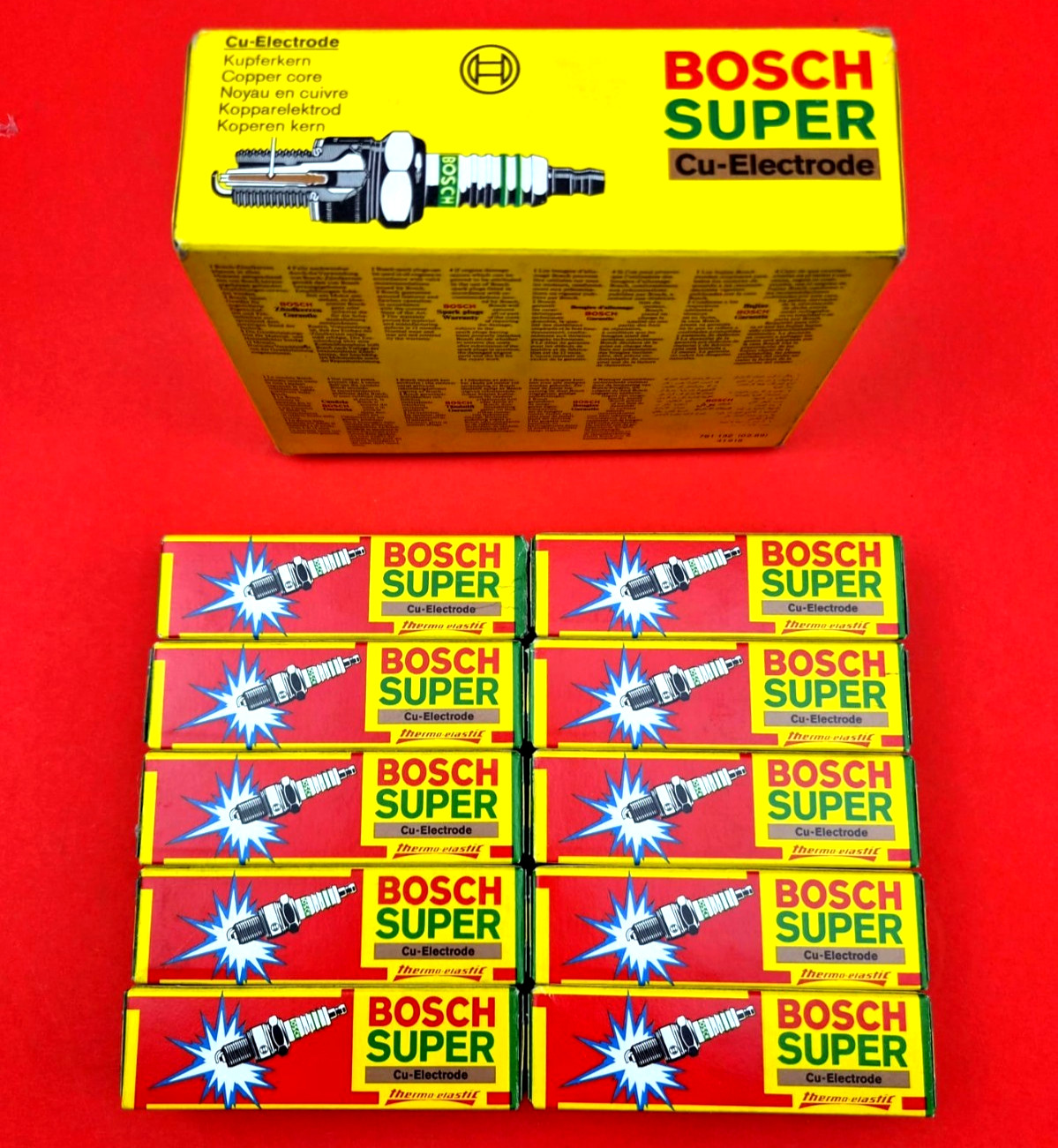 10x Bosch Spark Plugs W6DC for Fiat Ford Mitsubishi Peugeot Suzuki Volvo VW