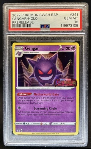2022 Pokemon SWSH Black Star Promos Gengar #SWSH241 PSA 10 GEM MINT