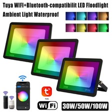Outdoor Lighting App Wifi Control Tuya Smart Life RGB Flood Light Led Spotlight