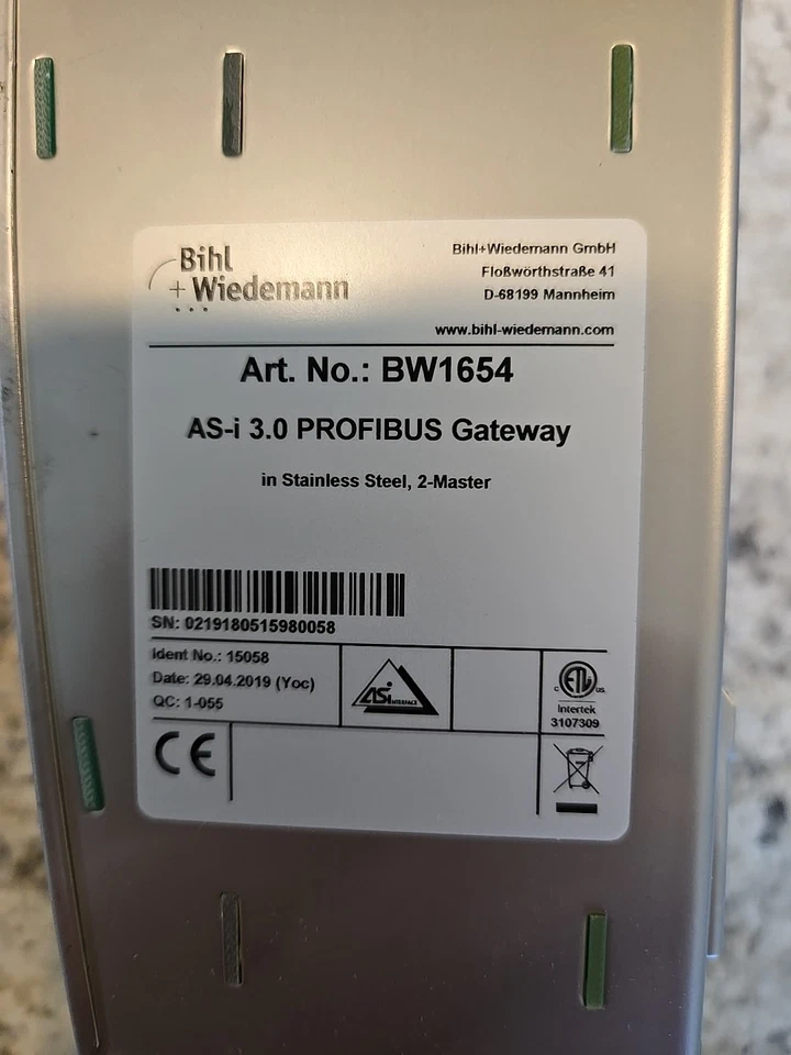 Bihl + Wiedemann BWU1654 AS-i 3.0 PROFIBUS Gateway 15058 - Image 4 of 4
