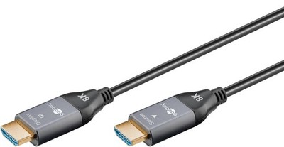 Goobay Optical Hybrid HDMI Cable 40 m - Ultra High-Speed HDMI 2.1 Cable with Eth