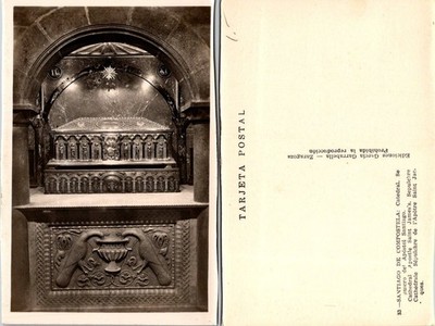 Santiago de Compostela Cathedral Sepulcro Postcard TARJETA POSTAL Unposted Spain
