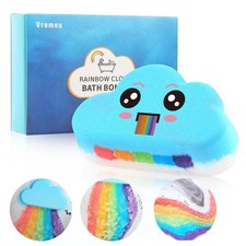 Blue Ocean Rainbow Bath Bombs Colorful Dissol...