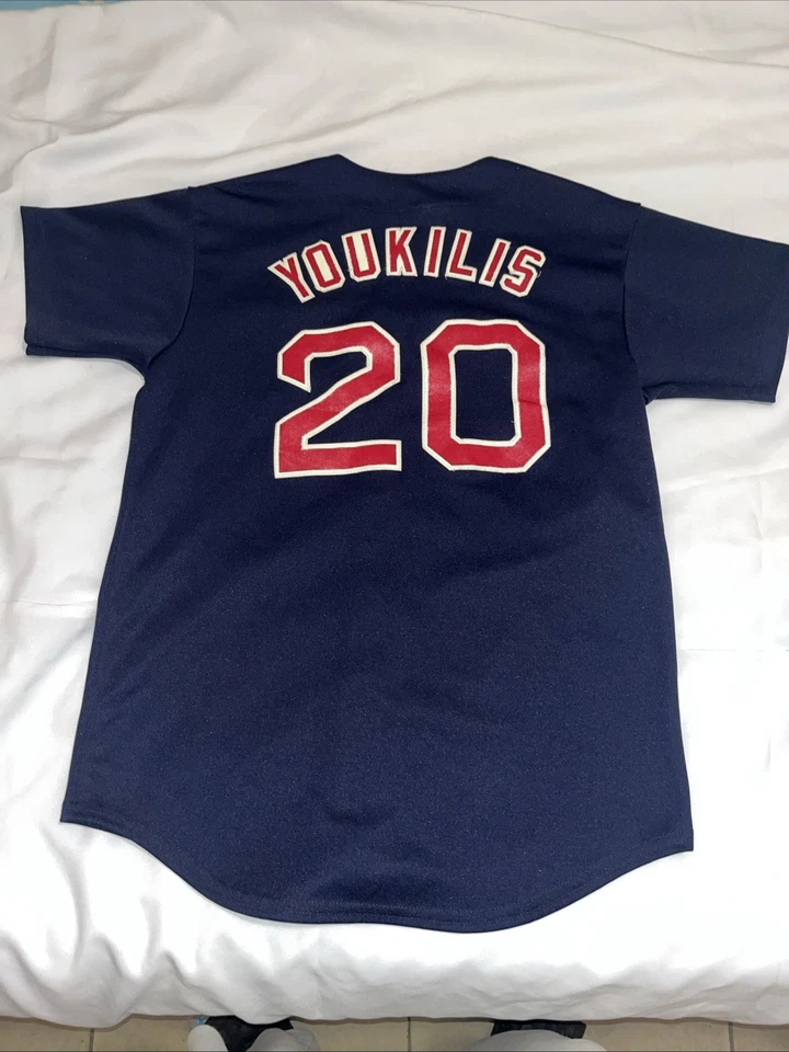 Majestic Boston Red Sox #2 Jacoby Ellsbury Baseball Jersey Navy Men's Small Used - Image 3 of 4