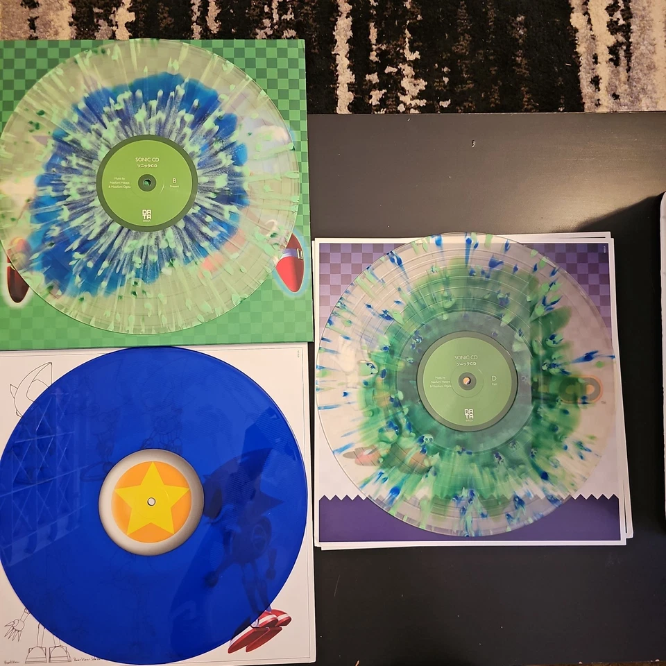 Sonic CD Vinyl Soundtrack - Data Discs - Splatter Variant - Image 4 of 4
