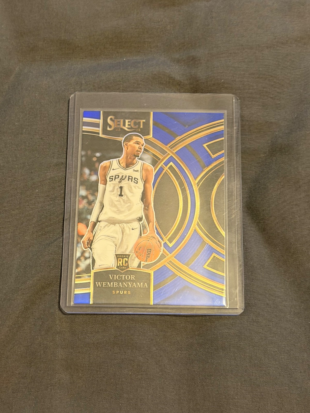 2023-24 Select Victor Wembanyama Blue Rookie Premier Lever Rc #121 Spurs